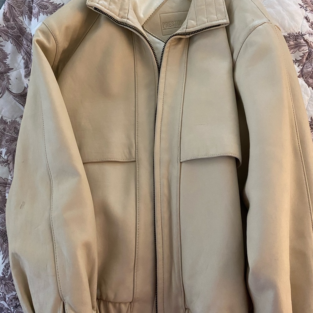 Lamb skin leather jacket